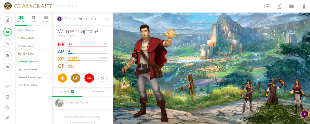 Classcraft nabízí výbornou možnost zapojit do vyučování principy gamifikace.