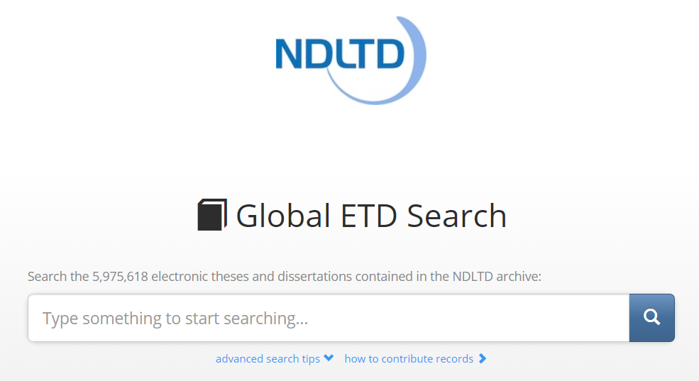 NDLTD - Networked Digital Library of Theses and Dissertations Globálny ETD vyhľadávač organizácie NDLTD