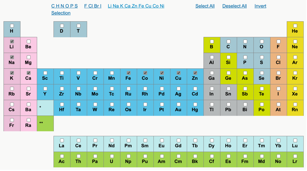 Obrázek 9. Výběr druhé skupiny elementů (zdroj: autorka)