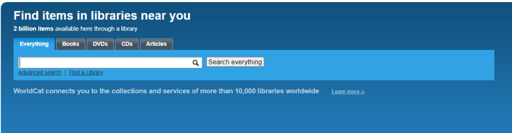 WorldCat: How to use efficiently use it