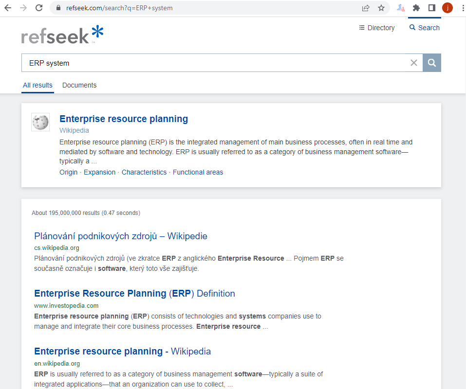 Refseek: Síla 24 adresářů na vyhledávání