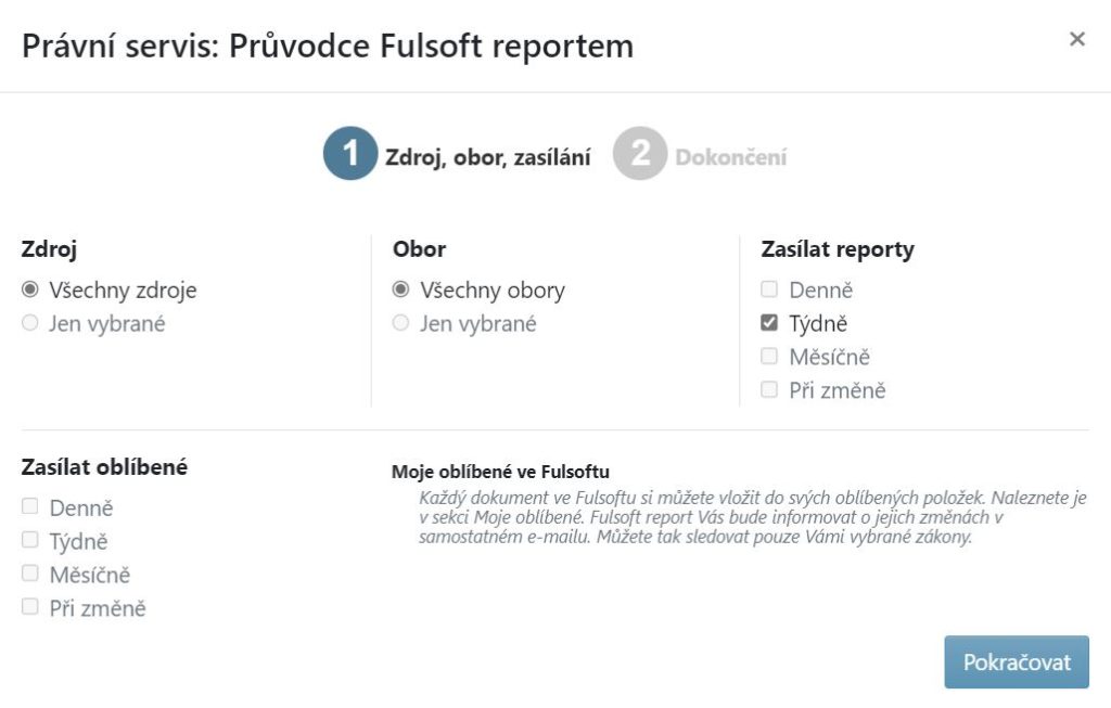 Webová stránka Fulsoft. Průvodce Fulsoft reportem. Zdroj: Fulsoft, obrázek: Autor