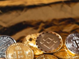 silver and gold round coins