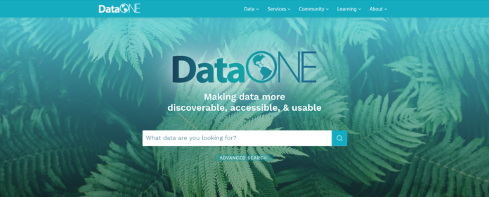 Úvodní stránka DataONE